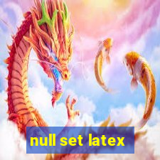 null set latex